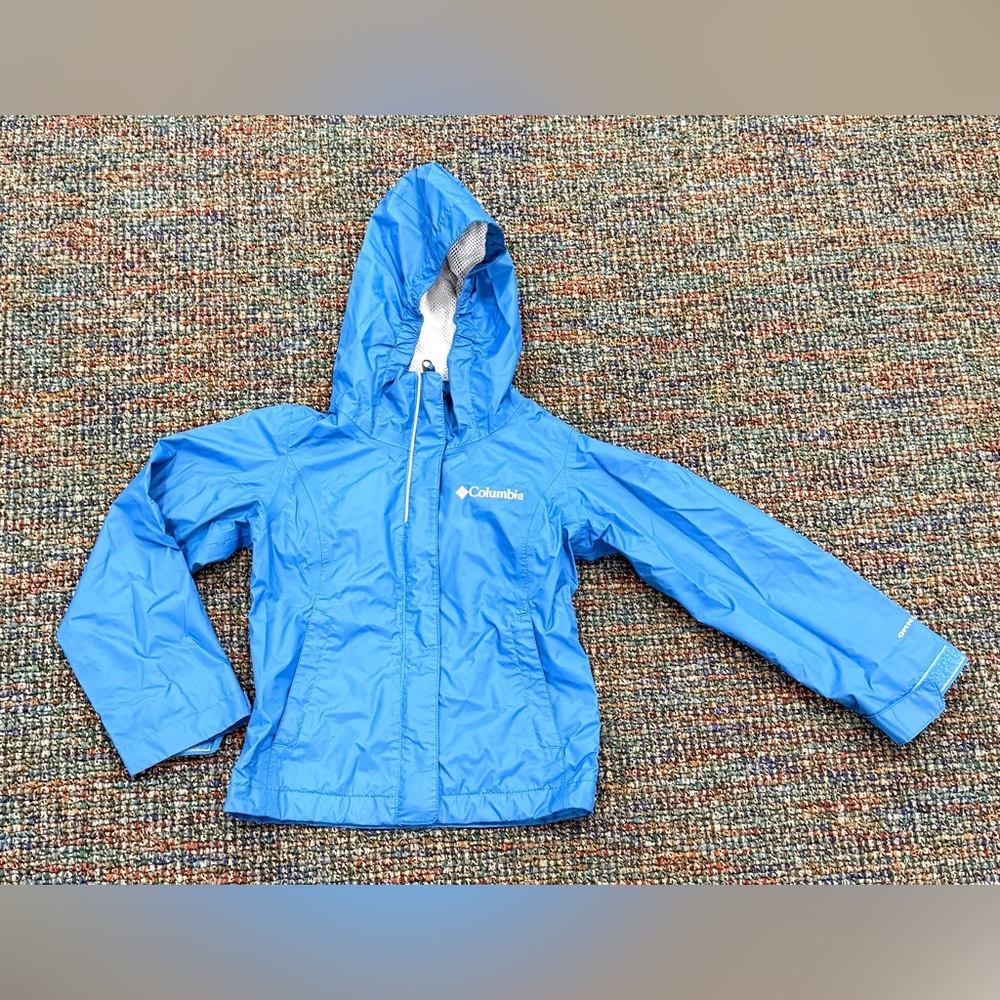 Columbia Blue Nylon Rain Jacket - Picture 2 of 8